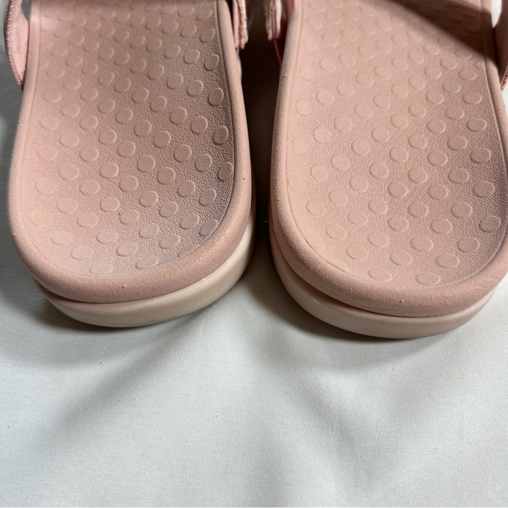 Vionic Women's Pink Merced Cross Strap Orthotic Slide Sandals Sz 12 VGUC - Picture 6 of 8